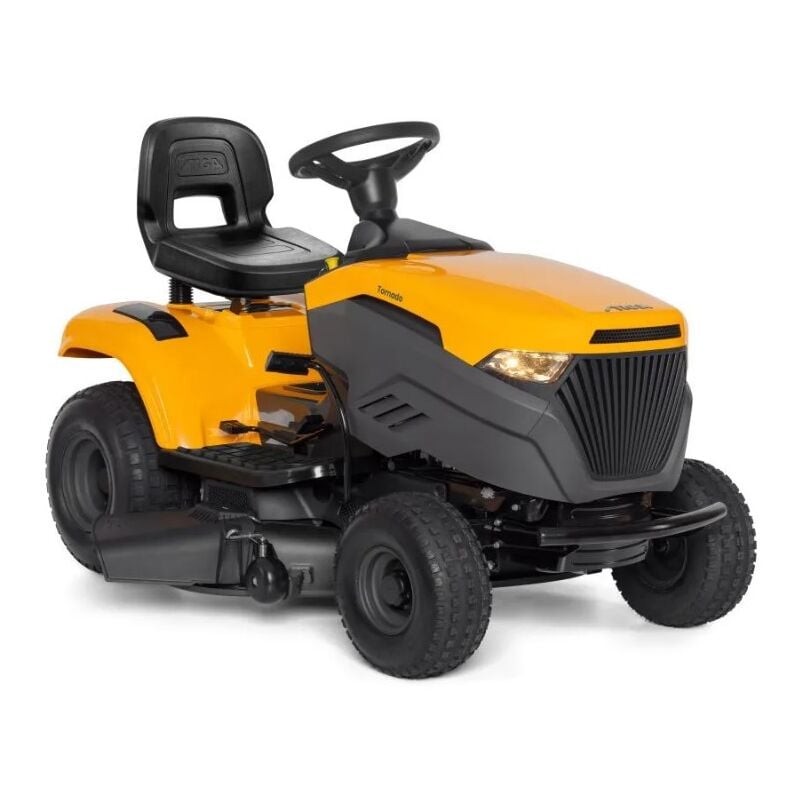 foto del prodotto stiga tornado 398 trattorino tagliaerba 98 cm motore st 450 432cc, trasmissione idrostatica, scarico laterale, kit mulching e gancio traino