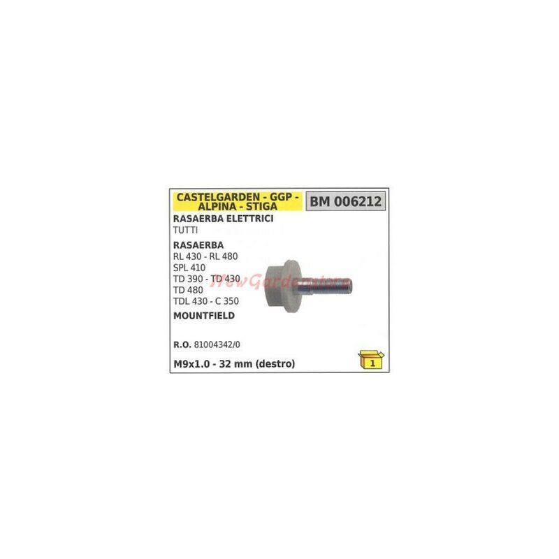 foto del prodotto stiga vite per mozzi lama rasaerba tosaerba tagliaerba rl430 rl480 ggp 006212