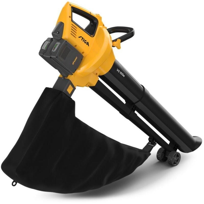 foto del prodotto stiga vs 100e kit aspiratore trituratore a batteria incl. batteria e caricatore