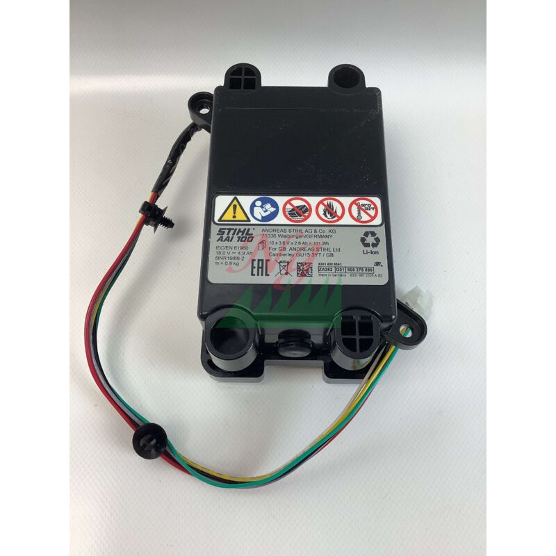 foto del prodotto stihl batteria aai100.2 robot tagliaerba modelli rmi422.0p originale 63014006541