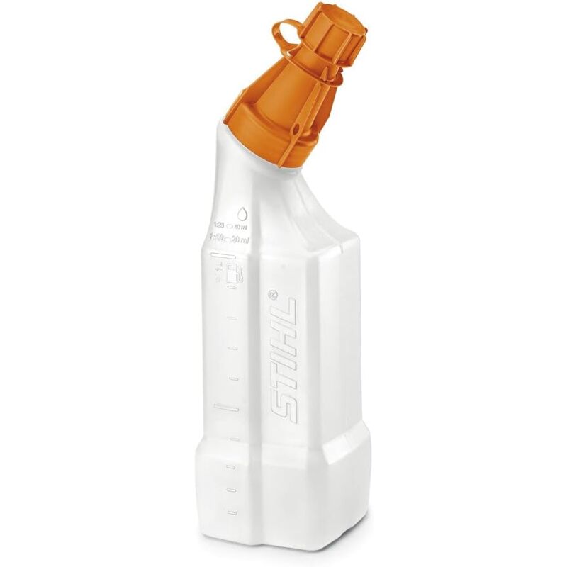 foto del prodotto stihl bottiglia miscelatrice 1 l con scala graduata sul contenitore e coperchio