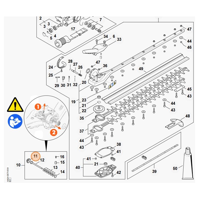 foto del prodotto stihl cuffia tagliasiepi modelli hla135 originale 42436421900