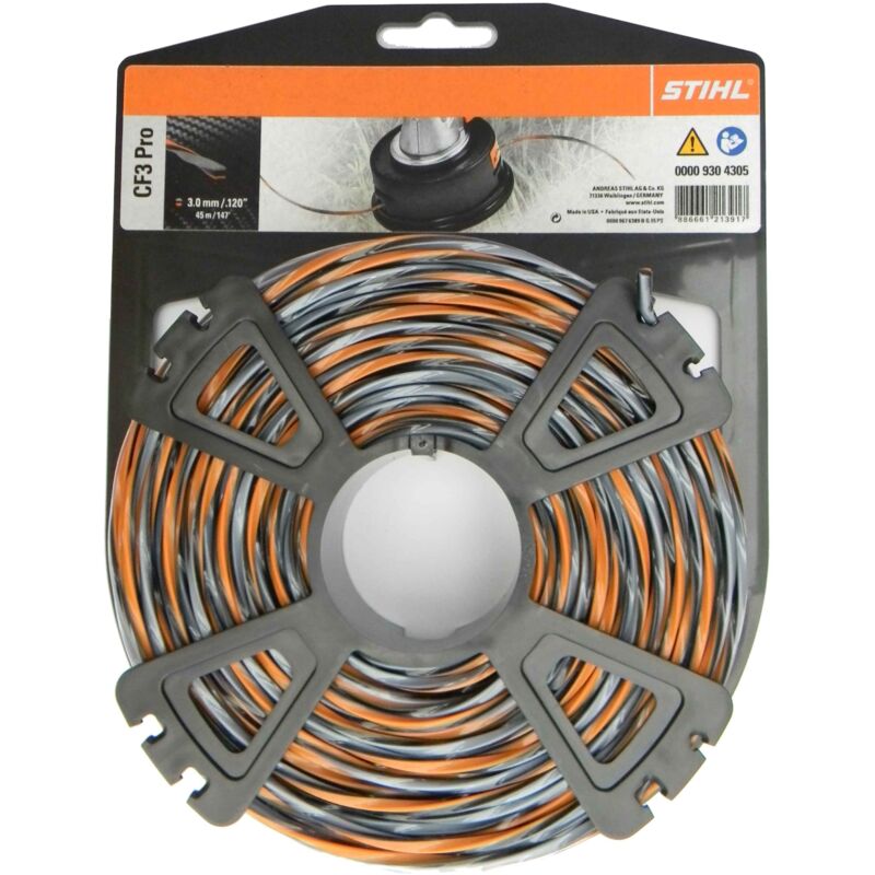 foto del prodotto stihl fil de coupe high tech cf3 pro cruciforme d brousailleuse 00009304305 3 mm 43 m