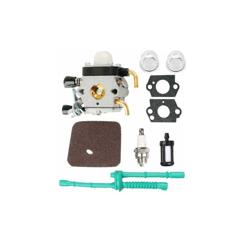 foto del prodotto stihl fs55 fs38 fs45 fs46 fs55c fc55 fs74 fs75 fs76 fs80 km85 carburatore con filtro dell aria tubo del carburante per decespugliatore