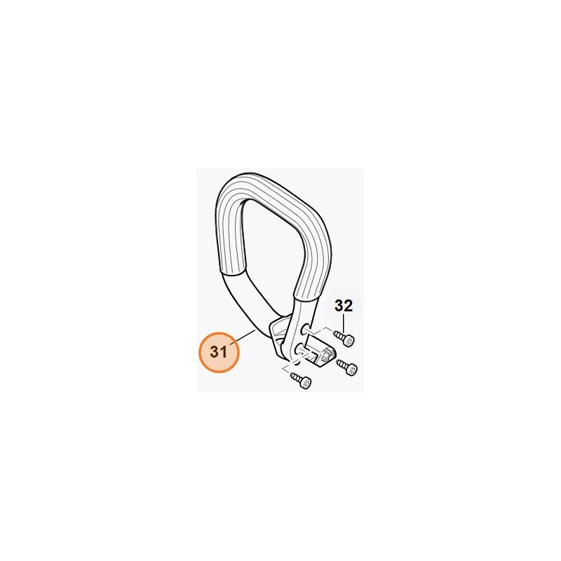 foto del prodotto stihl manico tubolare motosega modelli msa60 msa140 originale 1254 791 1700
