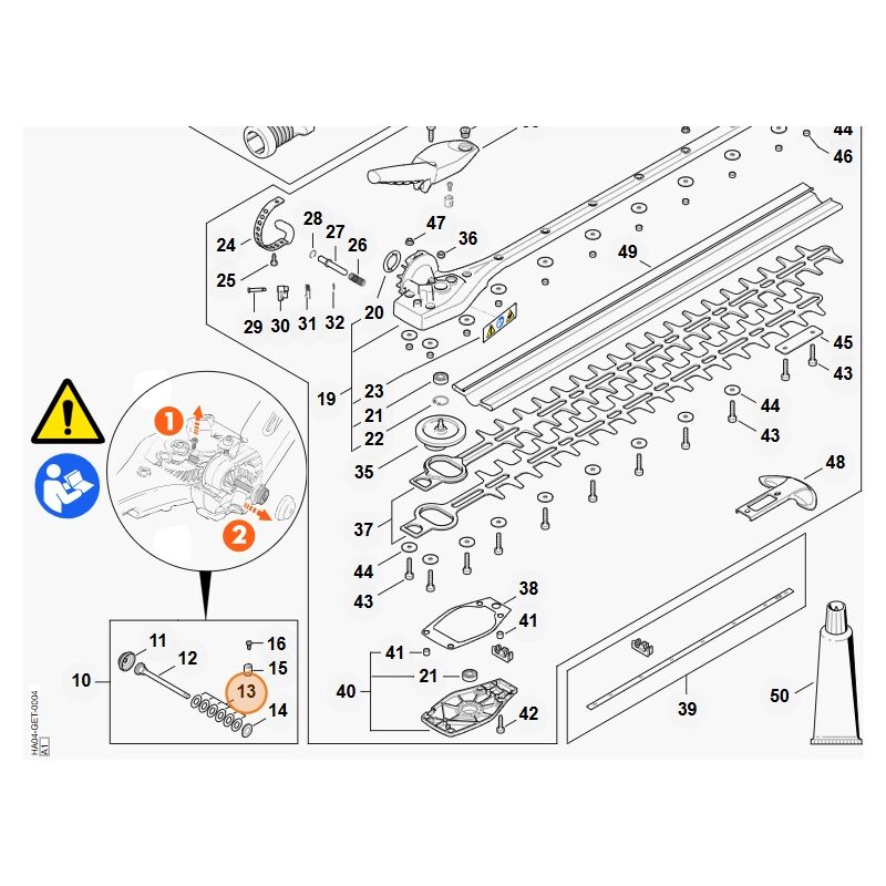 foto del prodotto stihl molla a tazza 15x8,2x0,8 tagliasiepi modelli hla135 originale 94866481012
