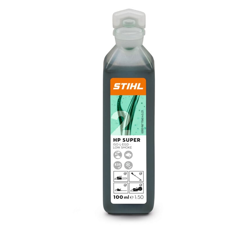 foto del prodotto stihl olio miscela hp super 100 ml motori 2 tempi motosega decespugliatore