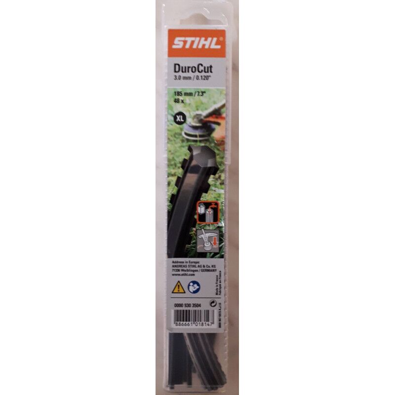 foto del prodotto stihl pezzi di filo durocut 20 2 e 40 4 xl 3 mm originale 0000 930 3504