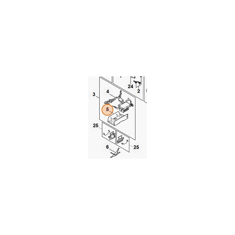 foto del prodotto stihl piastrina portacontatti tagliasiepi modelli hla135 originale fa014040800