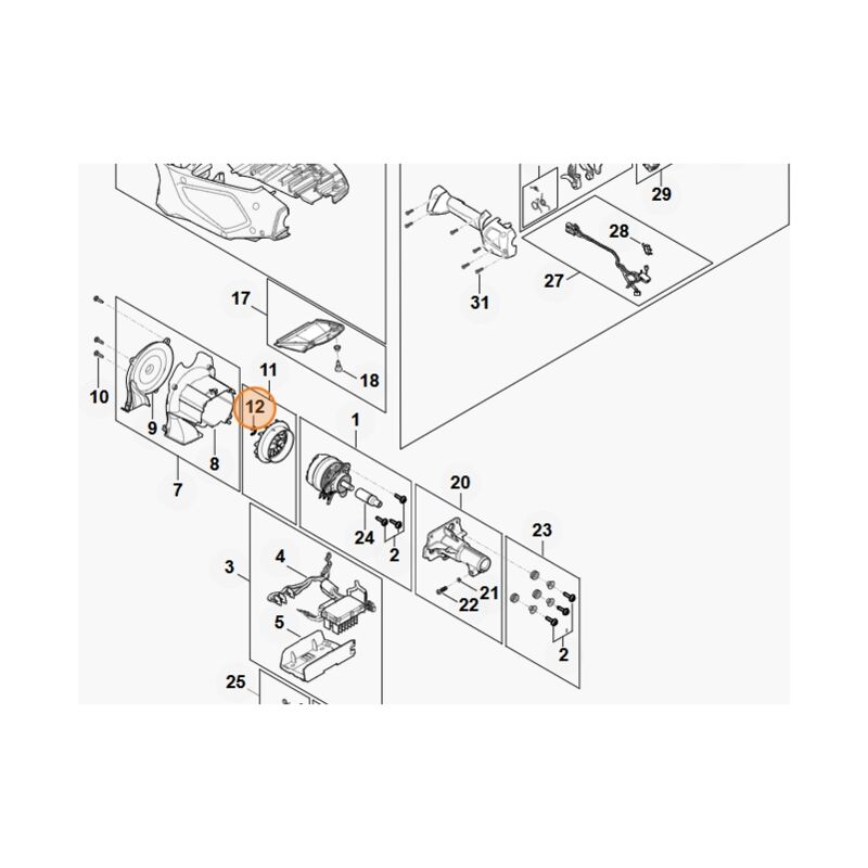 foto del prodotto stihl rondella di sicurezza 8 tagliasiepi modelli hla135 originale 94606240800