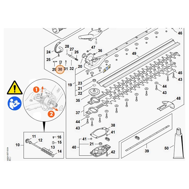 foto del prodotto stihl segmento a scatto tagliasiepi modelli hla135 originale 42437086202