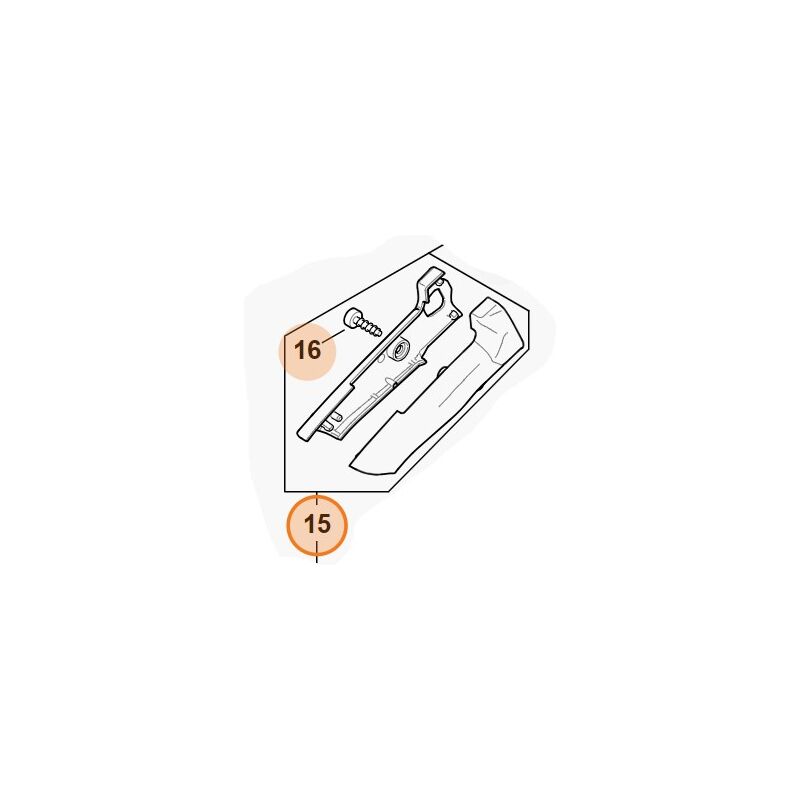 foto del prodotto stihl semi maniglia impugnatura motosega modelli msa60 originale ma04 790 0600