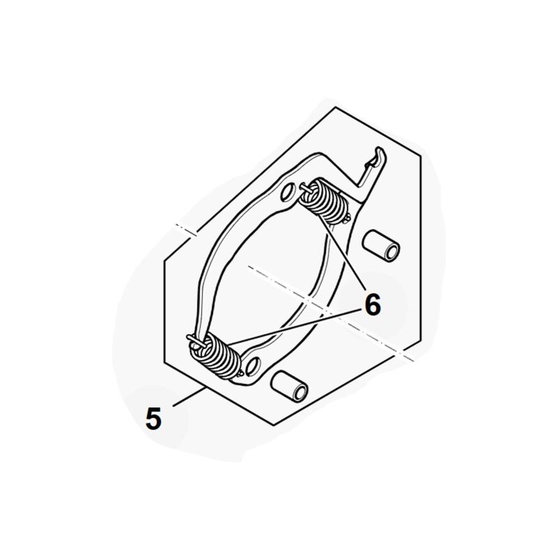 foto del prodotto stihl set di componenti per freno catena motosega msa60 originale ma040071000
