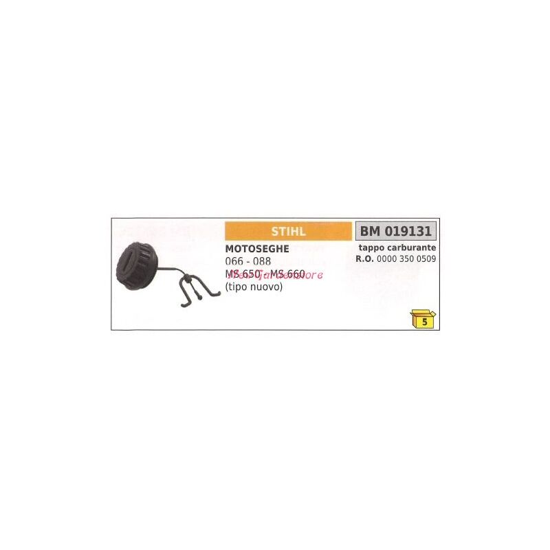 foto del prodotto stihl tappo serbatoio carburante motore motosega 066 088 ms 650 660 019131