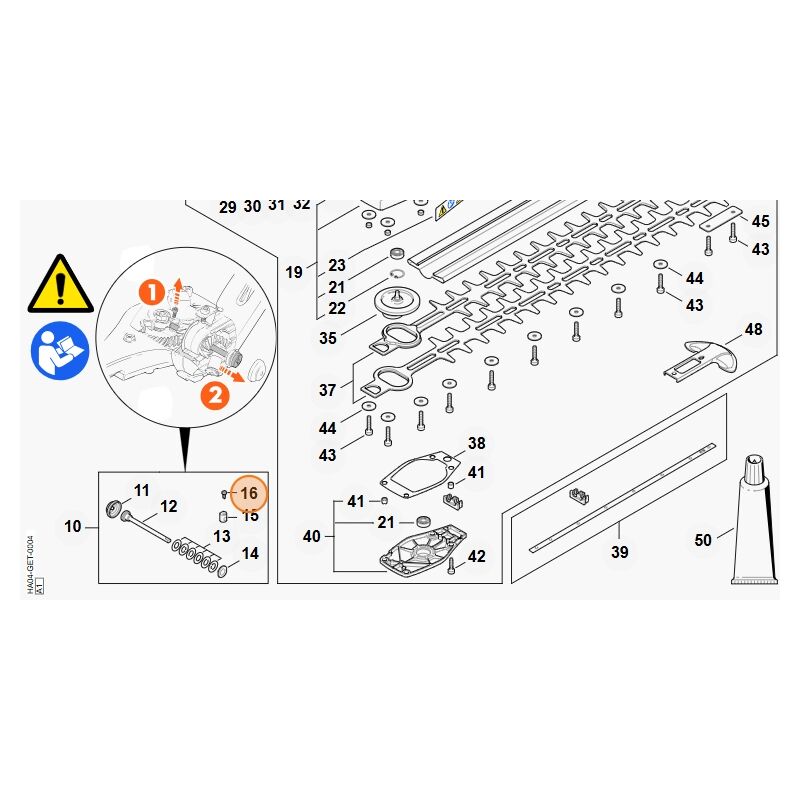 foto del prodotto stihl vite a stella is m3x7 12.9 tagliasiepi hla135 originale 90223730334