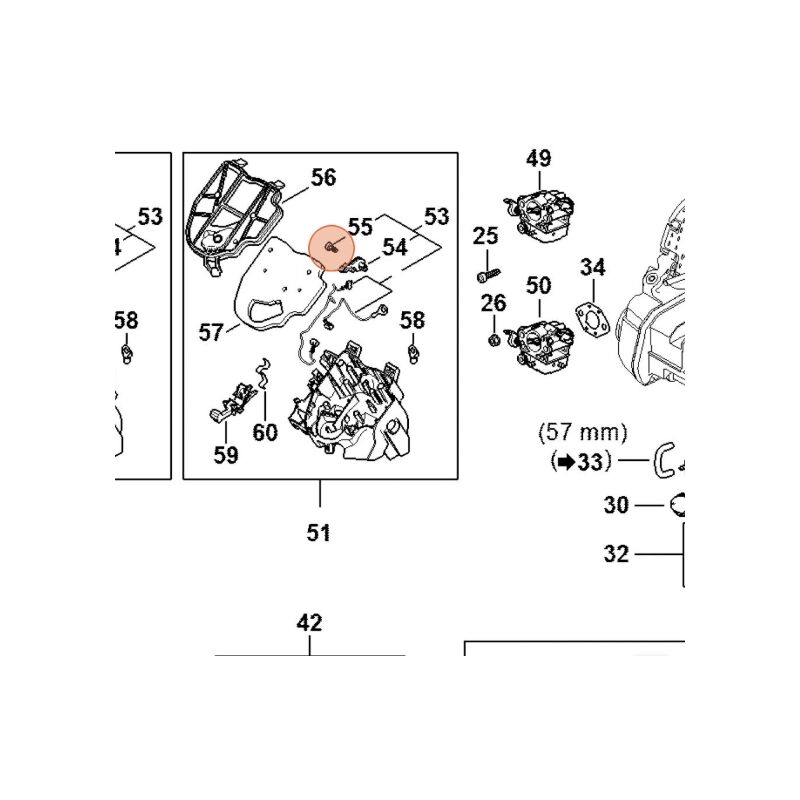 foto del prodotto stihl vite is p4x8 motosega modelli ms162 originale 90744772966