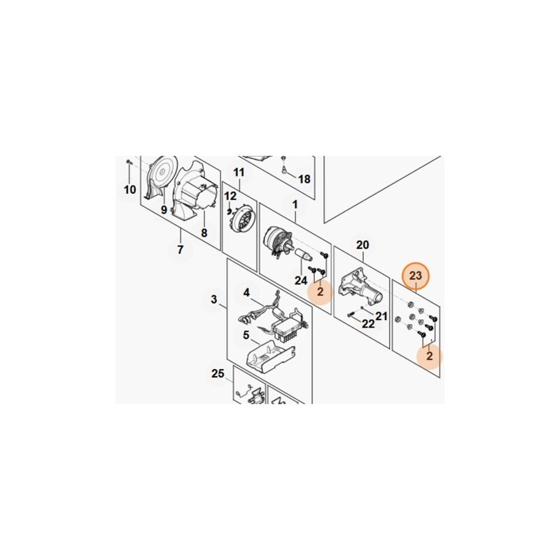 foto del prodotto stihl vite tagliasiepi modelli hla135 originale fa010071000