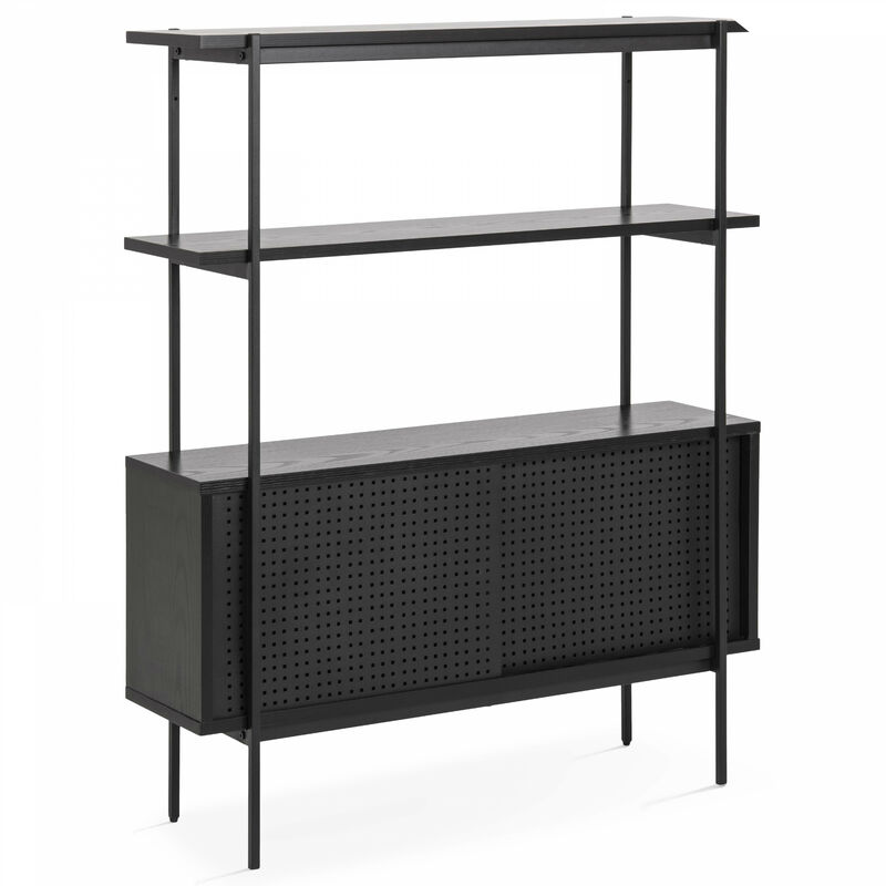 foto del prodotto stile credenza industriale nero