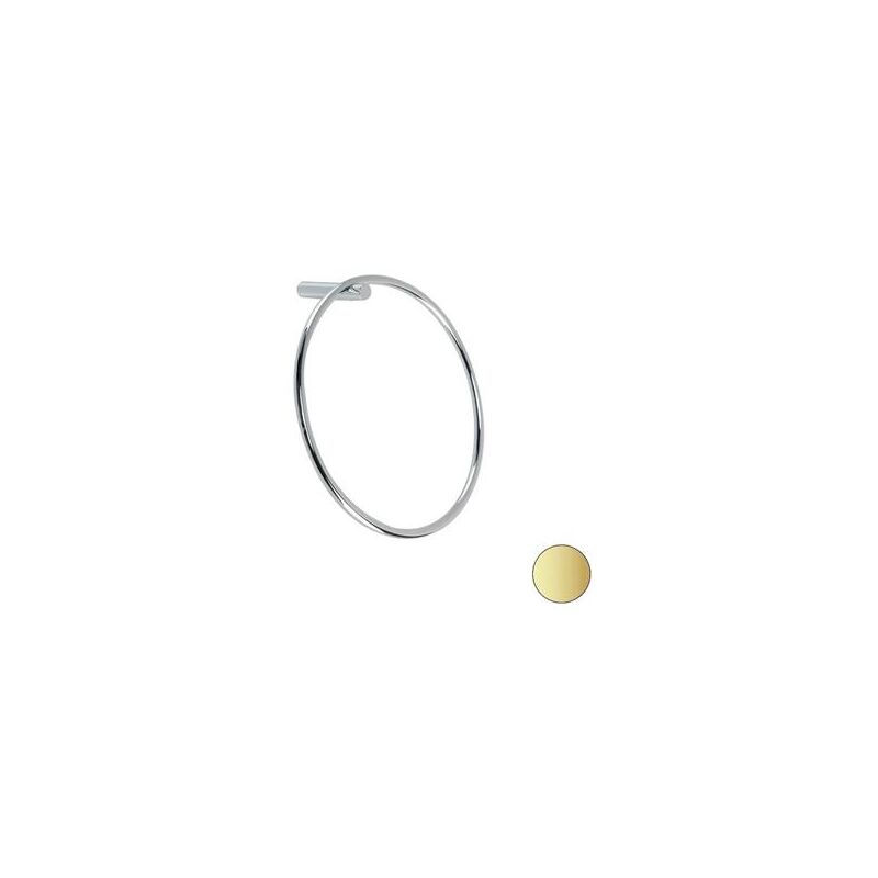 foto del prodotto stilhaus - asta portasalviette ad anello hashi oro opaco ø 20 x 7 p