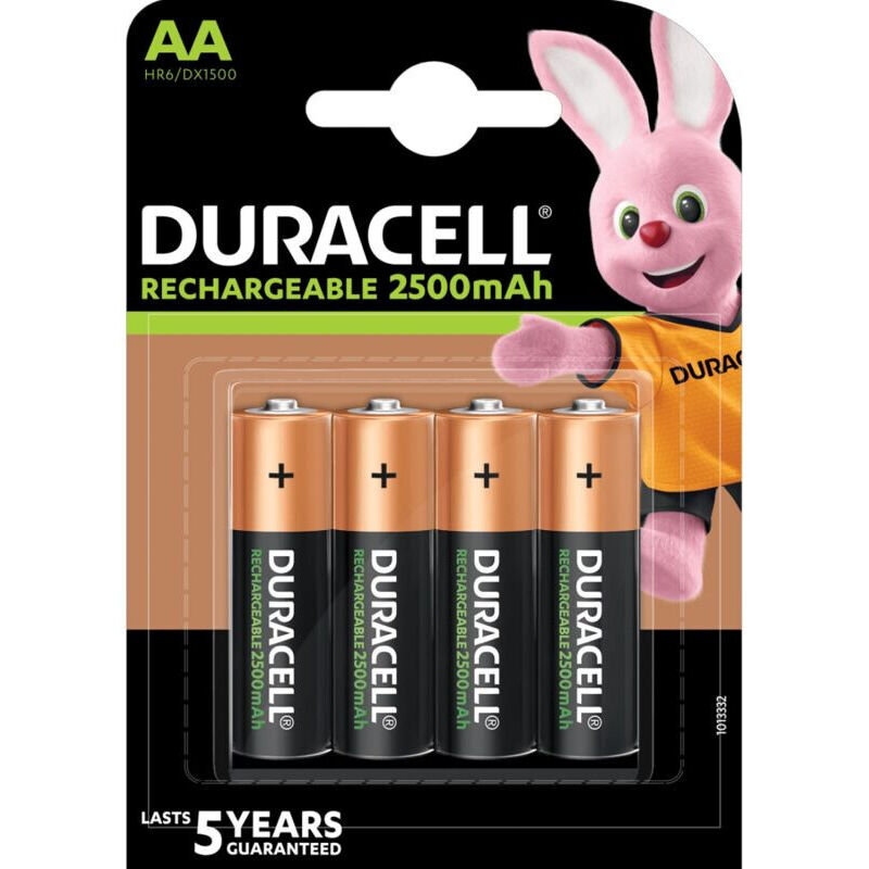 foto del prodotto stilo ricaricabile gia cariche 2400mah hr6 bl.4 duracell cod. du75 