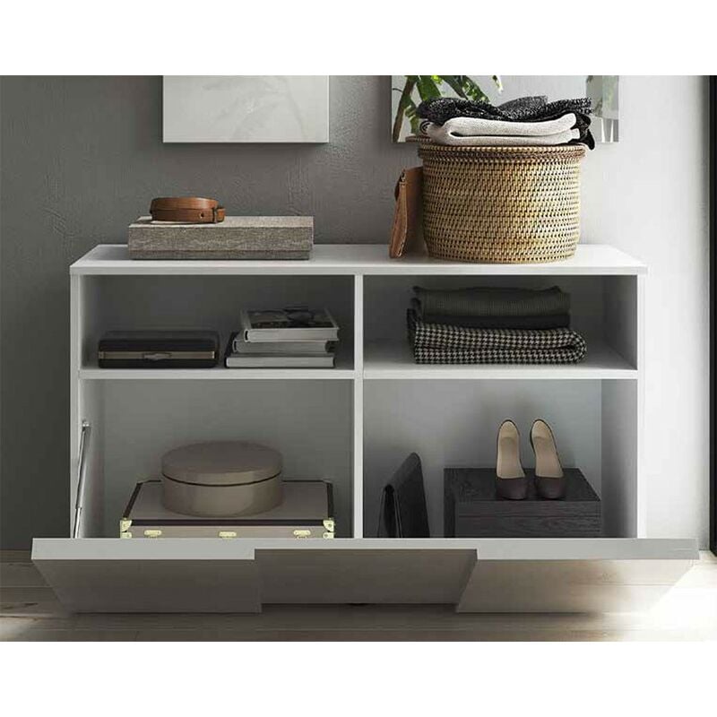 foto del prodotto stilprojectstore casa e ufficio mobile ingresso base 1 ribalta bianco lucido dama stilprojectstore.com