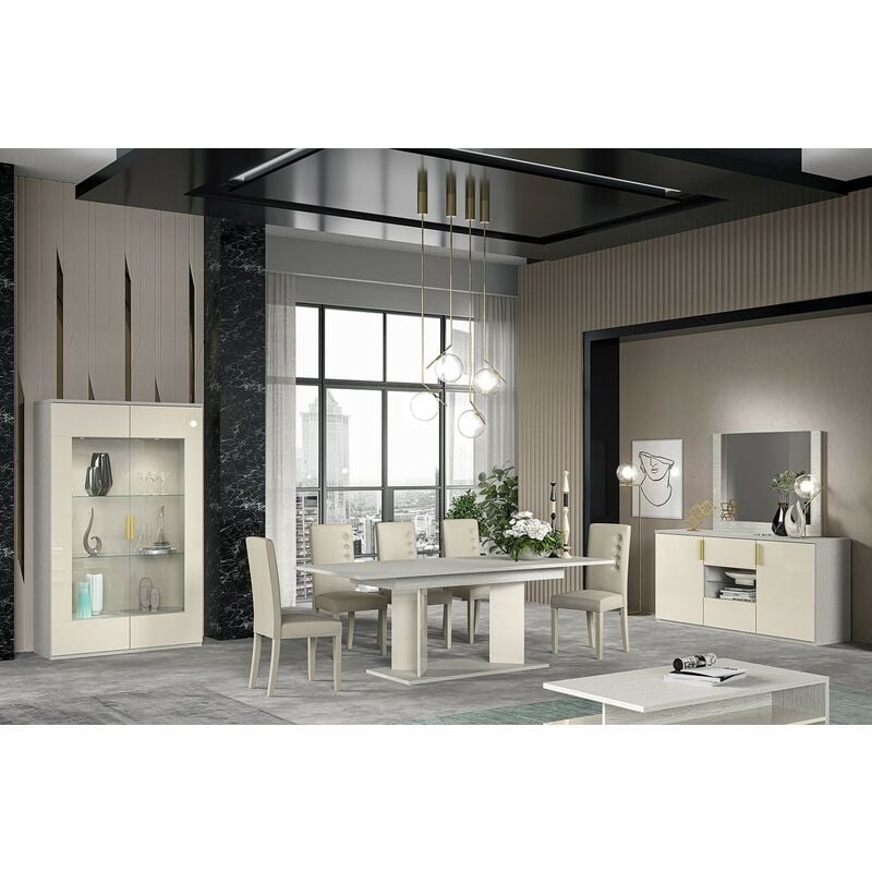 foto del prodotto stilprojectstore casa e ufficio soggiorno completo in quercia bianca dream arredamento moderno
