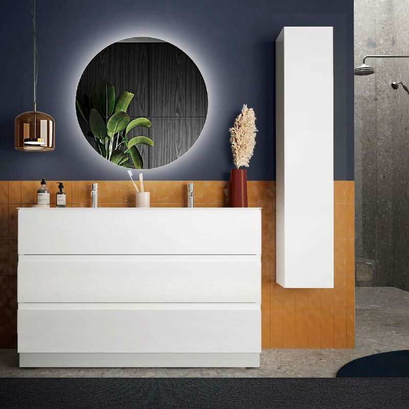 foto del prodotto stilprojectstore mobile bagno a terra bianco lucido start l 122 x h 50 x p 45 cm