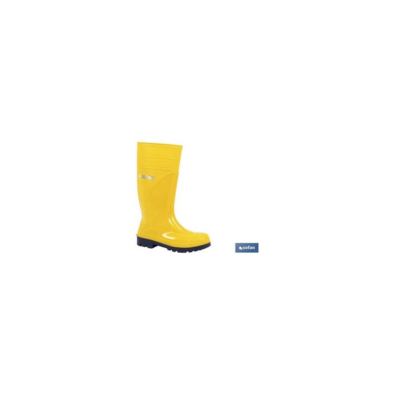 foto del prodotto stivale acquatico giallo s5 t 42