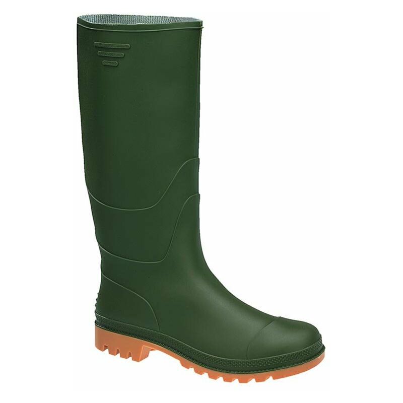 foto del prodotto stivali alti in pvc con suola carrarmato taglia 44