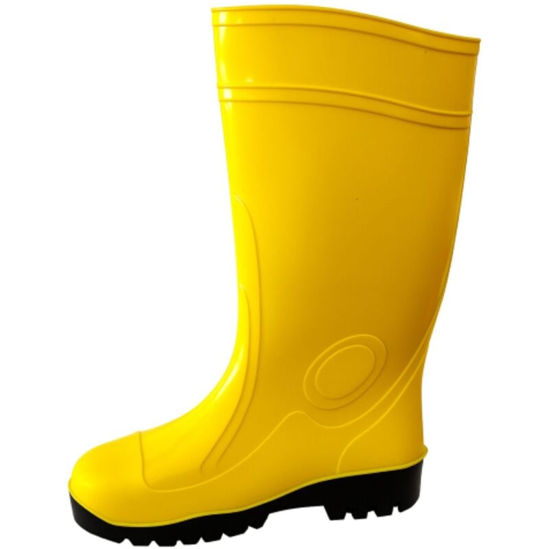 foto del prodotto stivali antinfortunistica da lavoro in pvc n 44 giallo impermeabile antiscivolo