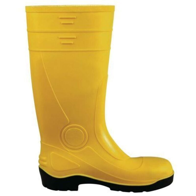 foto del prodotto stivali antinfortunistica da lavoro in pvc n 46 giallo impermeabile antiscivolo