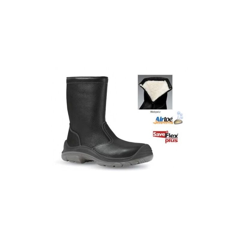 immagine 0 del prodotto stivali antinfortunistici foderati con calda lana u power taiga s3 nero 39