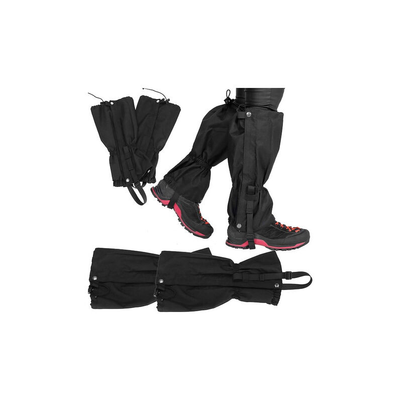 foto del prodotto stivali da trekking impermeabili, coprimateriale per scarpe nero.