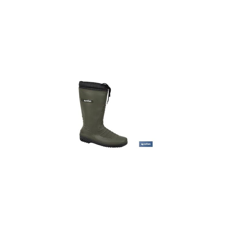 foto del prodotto stivali di gomma con fodera in pile taglia 41 realizzati in pvc verde