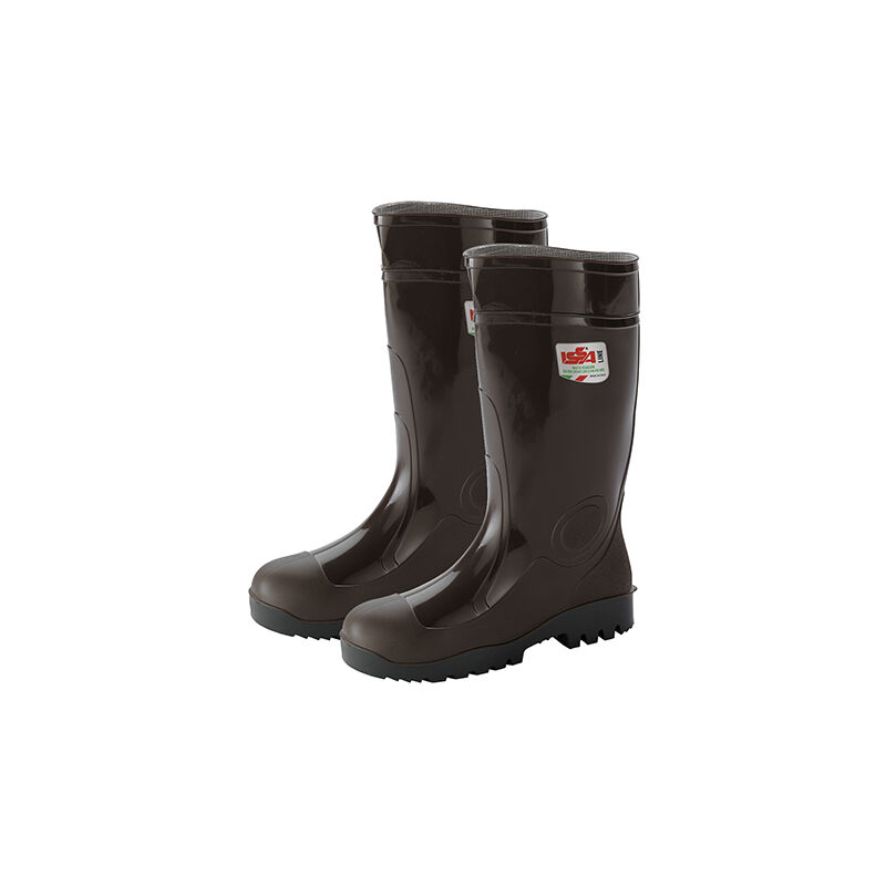 foto del prodotto stivali in gomma nitrilica marrone 45