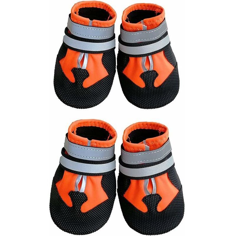 foto del prodotto stivali protettivi per cani, stivaletti per cani, confezione da 4 scarpe impermeabili per cani, per beagle, bulldog piccolo, cocker spaniel, corgi s 