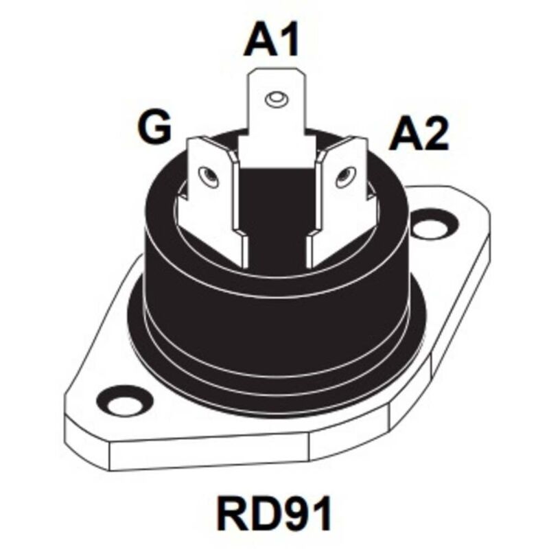 foto del prodotto stmicroelectronics bta40 600b tiristore scr triac rd91 40 a 600 v