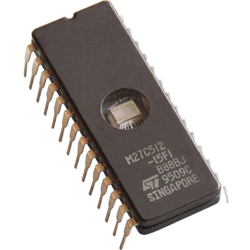 foto del prodotto stmicroelectronics m27c512 dip28w memoria ic cdip 28 eprom 512 kbit 64 k x 8