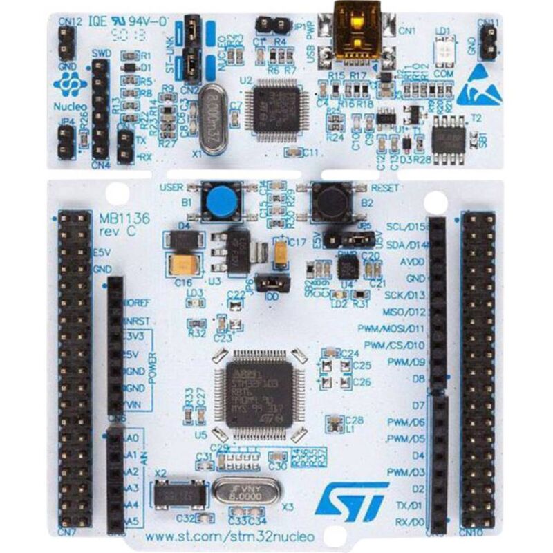 foto del prodotto stmicroelectronics nucleo f401re scheda di sviluppo nucleo f401re stm32 f4 series