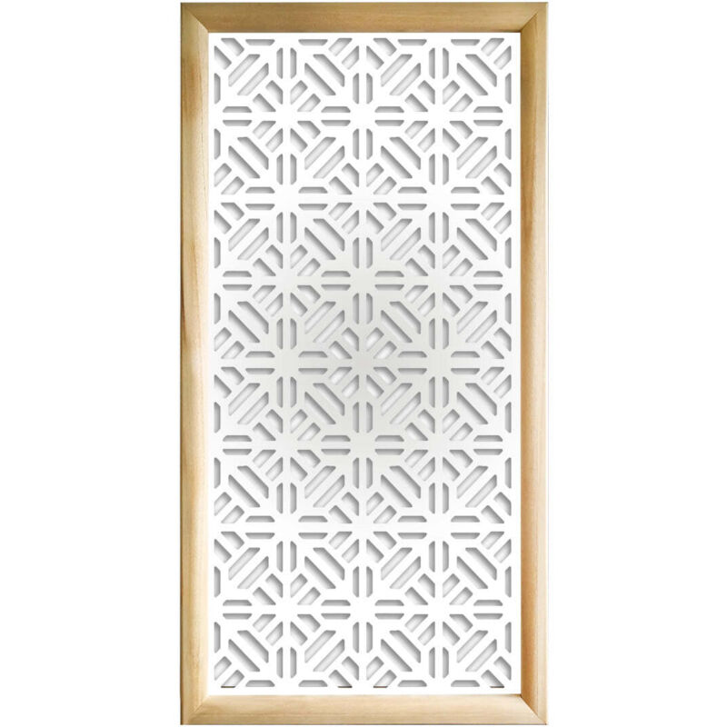 foto del prodotto stoccolma moduli decorativi in legno e pvc misura 47x94 cm colore bianco