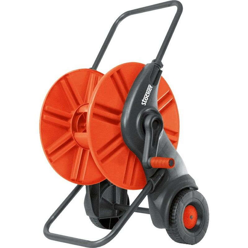 foto del prodotto stocker carrello avvolgitubo 45 m manico regolabile in altezza