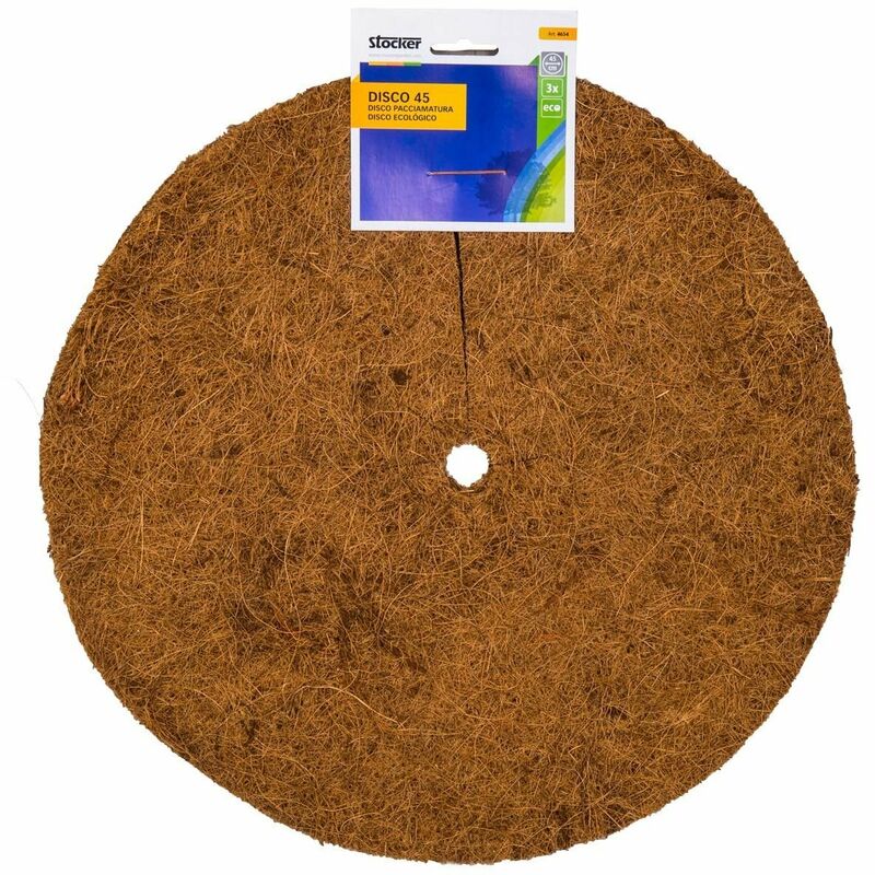 foto del prodotto stocker disco pacciamatura in fibra di cocco 45 cm 3 pz