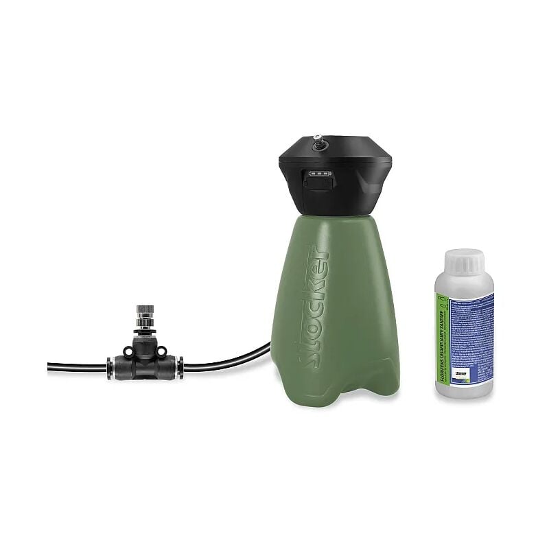 foto del prodotto stocker kit nebulizzatore portatile anti zanzare geyser verde 2 l li ion con florifens