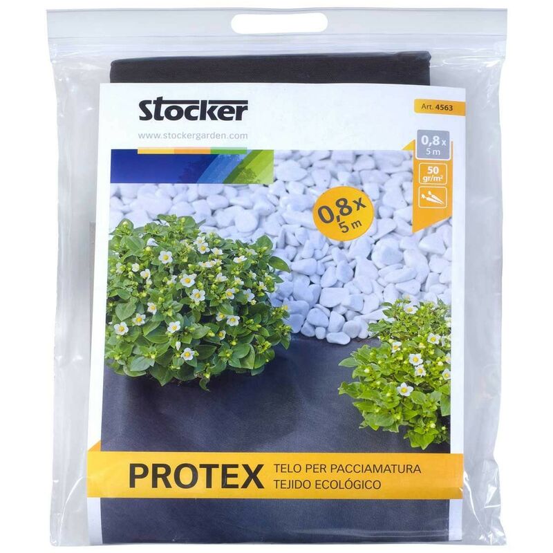 foto del prodotto stocker protex telo per pacciamatura nero 1,60 x 10 m 50 gr