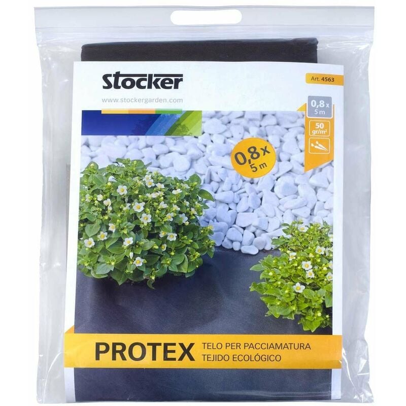 foto del prodotto stocker protex telo per pacciamatura nero 2 x10 m 50 gr