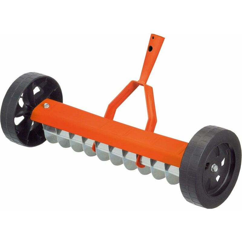 foto del prodotto stocker rastrello aeratore con ruote, 40 cm