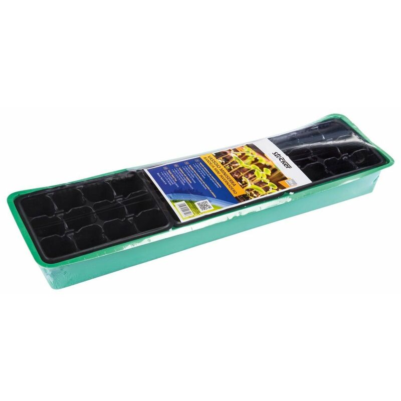 foto del prodotto stocker vassoio miniserra con vasetti in plastica 55,5 x 14,5 x h11 cm