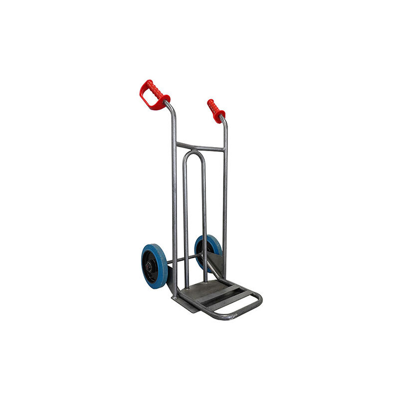 foto del prodotto stockman carrello in acciaio con capacit di carico di 250 kg ruote pneumatiche dvpo rg br