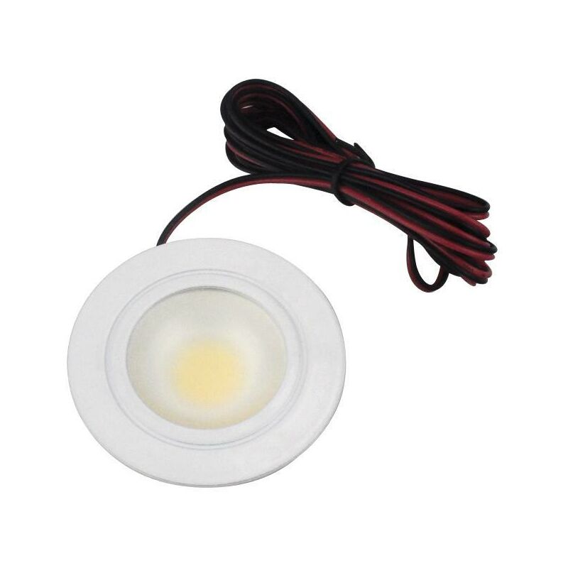 foto del prodotto stone faretto led da incasso 3w ip20 12v 3200k tondo luce calda colore bianco 10300 c