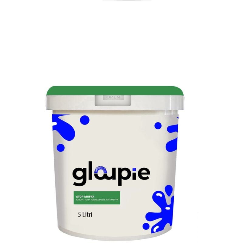 foto del prodotto stop muffa pittura all acqua antimuffa traspirante per pareti per tutti gli ambienti interni 5 lt bianco made in italy gloupie